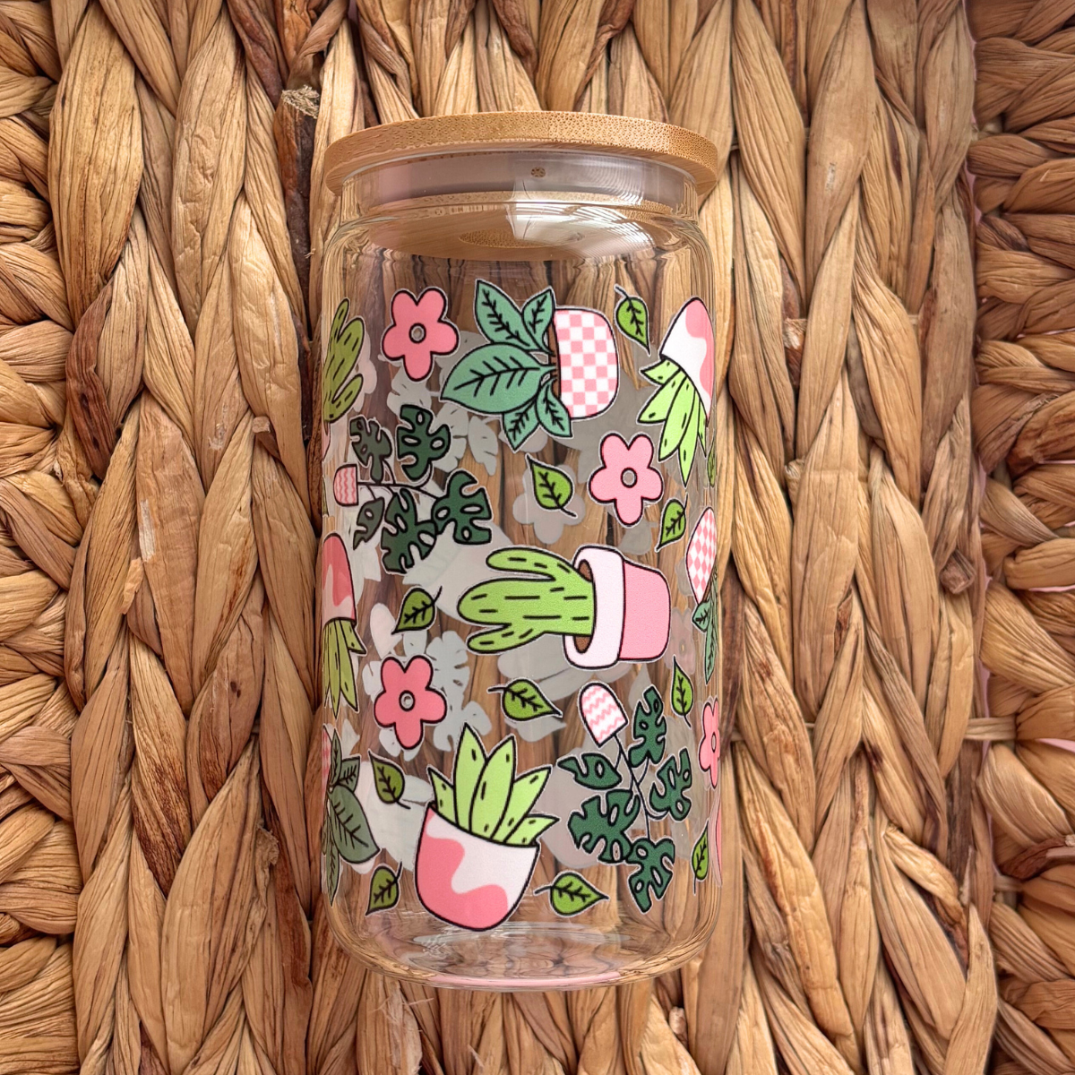 Plants Clear 16 oz. Glass Cup