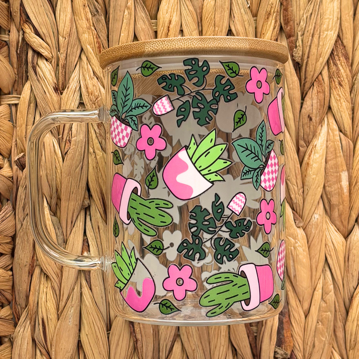 Plants 15 oz. Glass Mug