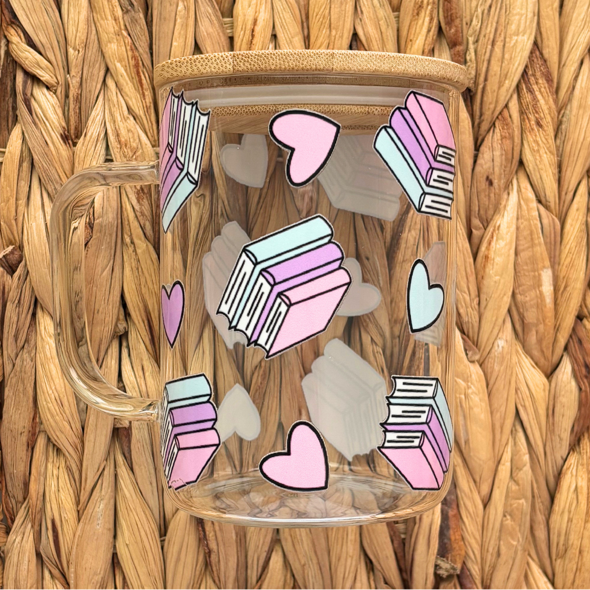 Book Girly 15 oz. Glass Mug