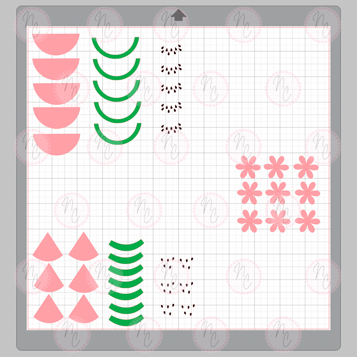 Watermelon 20 Oz. Glass Can Wrap SVG & PNG