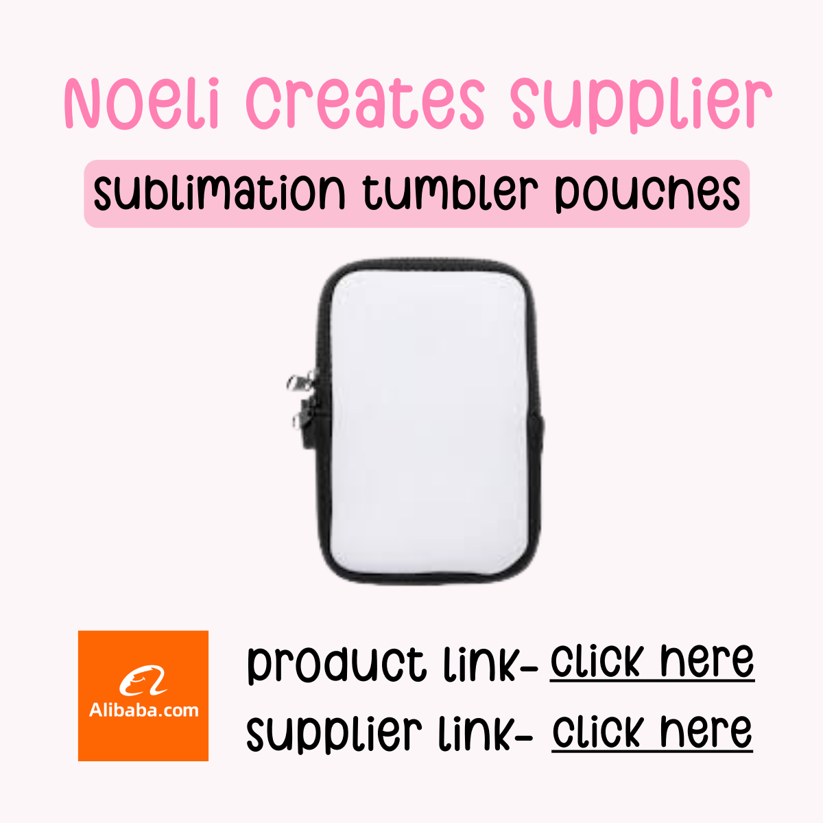 Noeli Creates Supplier- Sublimation Tumbler Pouches