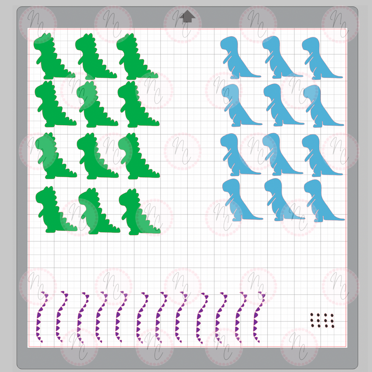 Milk Carton Water Bottle Dinos SVG & PNG