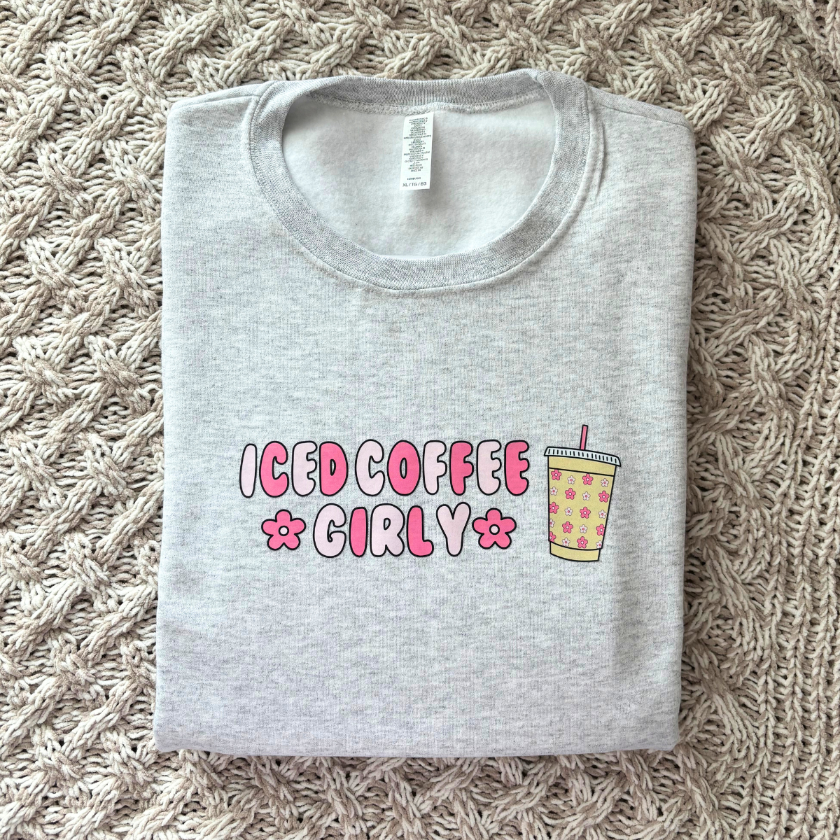 Iced Coffee Girly Sweatshirt