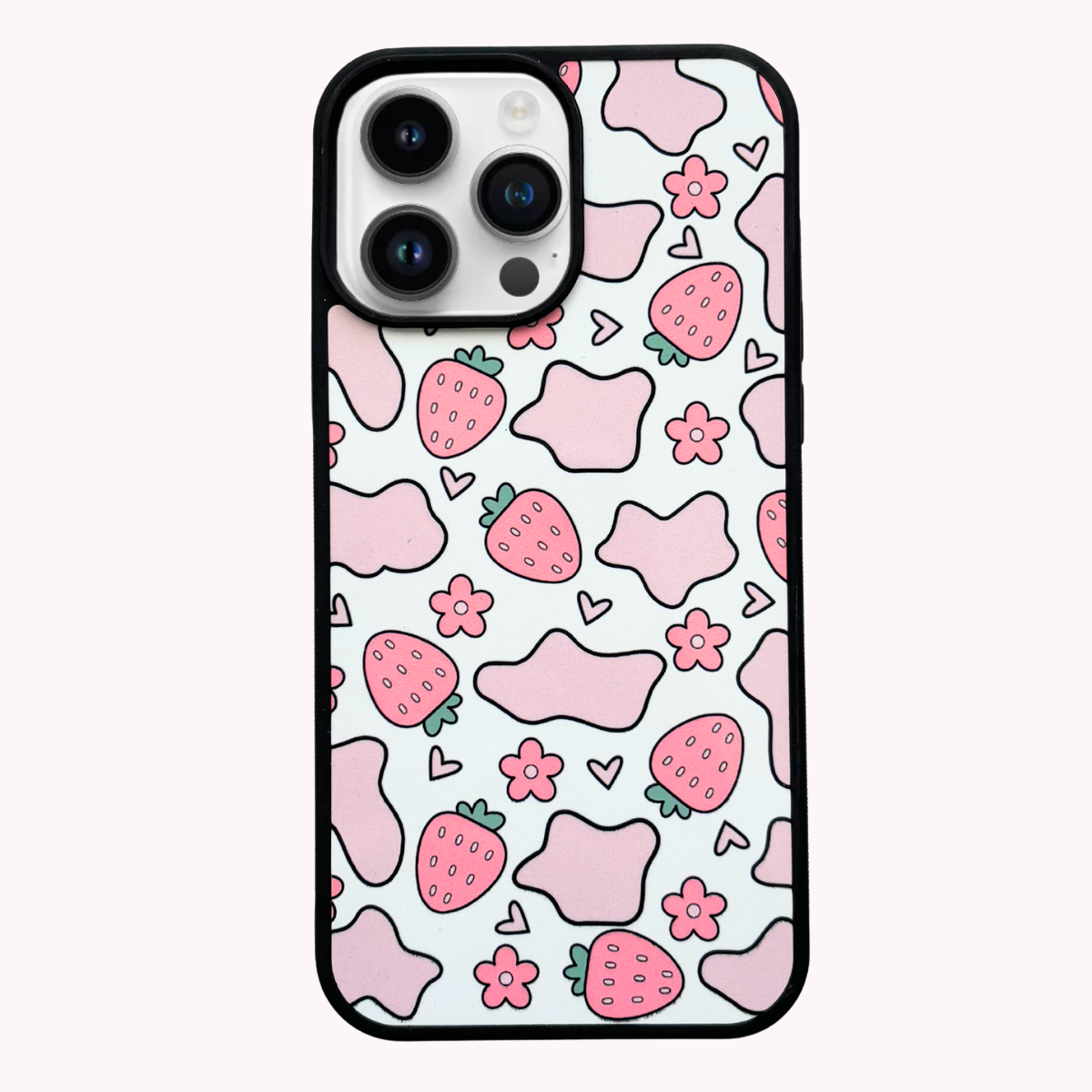 Strawberry Cow Print Phone Case