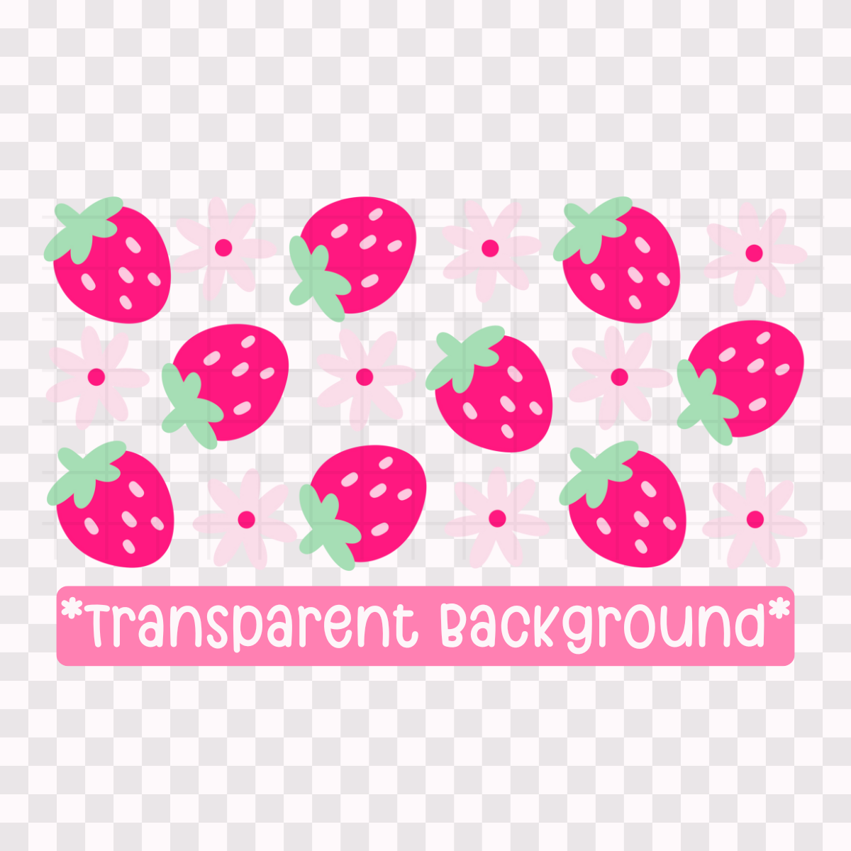 Spring Strawberries 16 oz. Cup Wrap