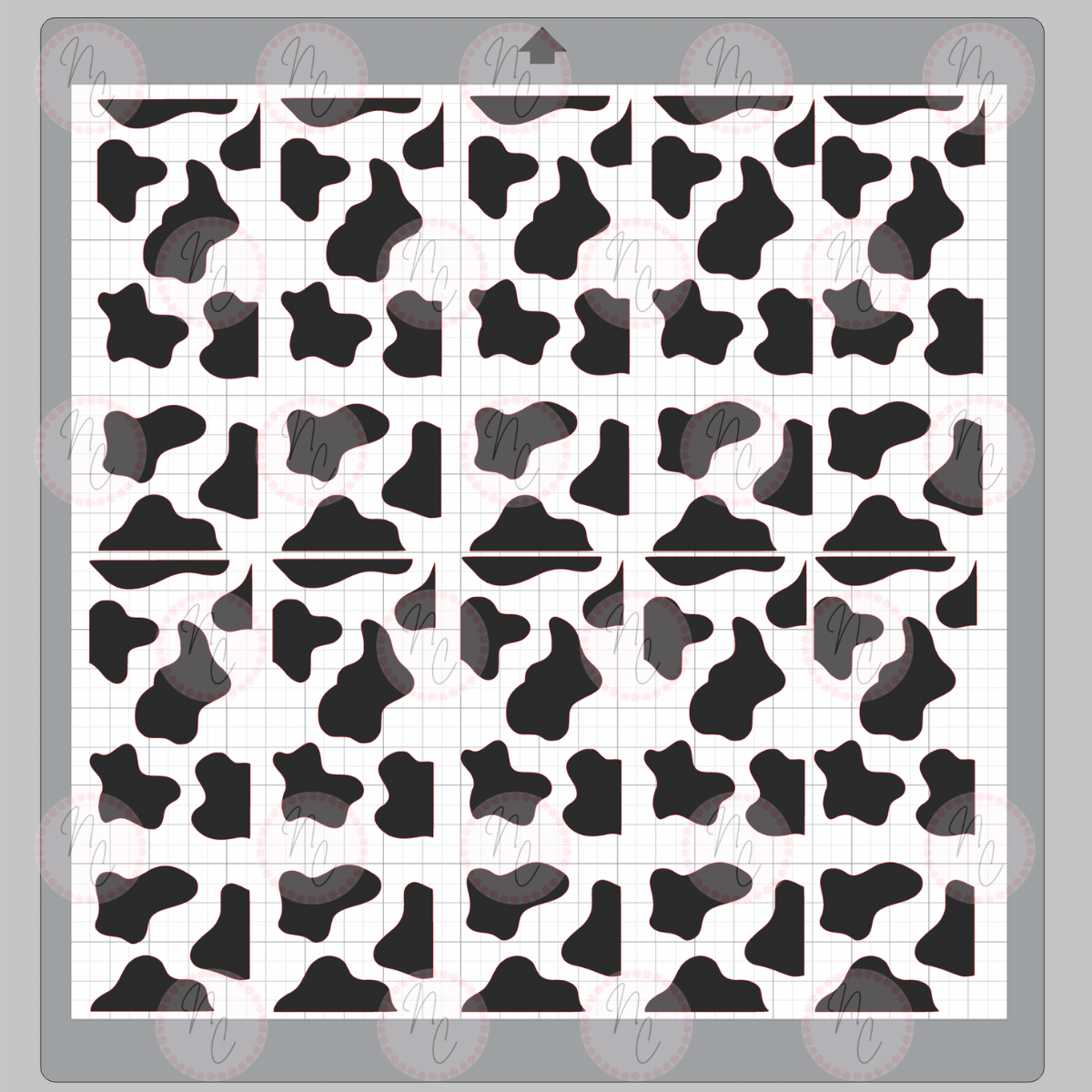 Milk Carton Water Bottle Cow Print SVG & PNG