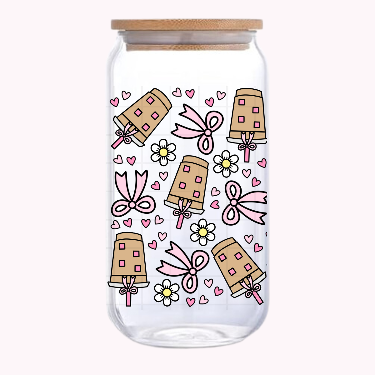 Coquette Iced Coffee 16 oz. Cup Wrap