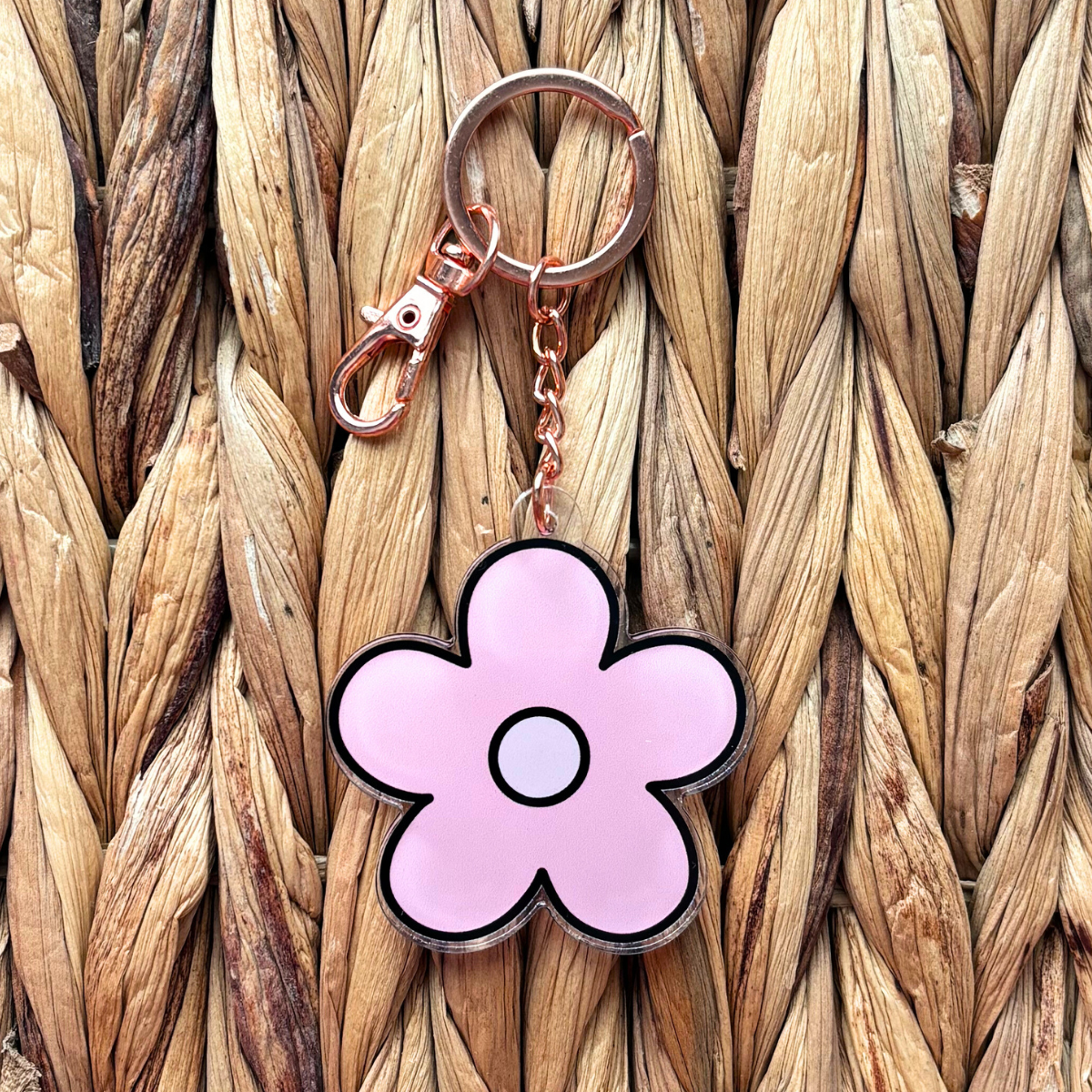 Girly Flower Keychain