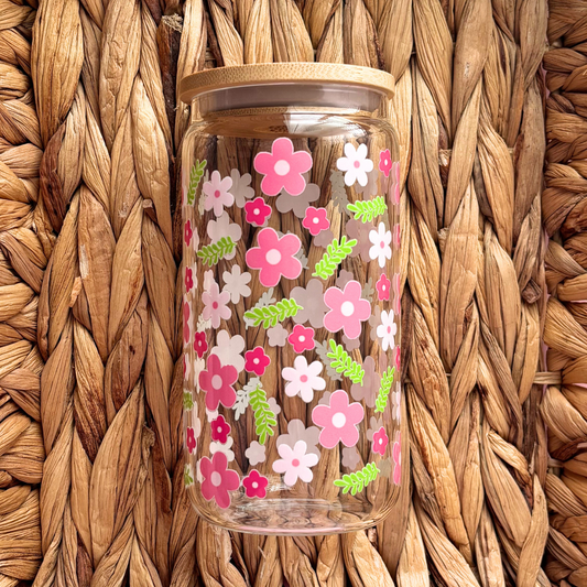 Full Bloom Clear 16 oz. Glass Cup