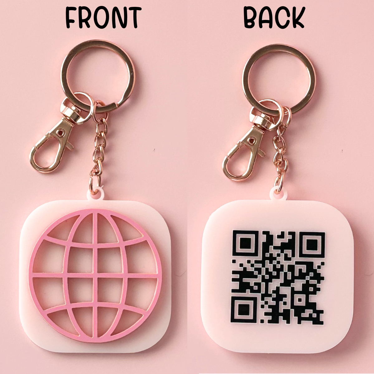 Website QR Code Keychain 2"