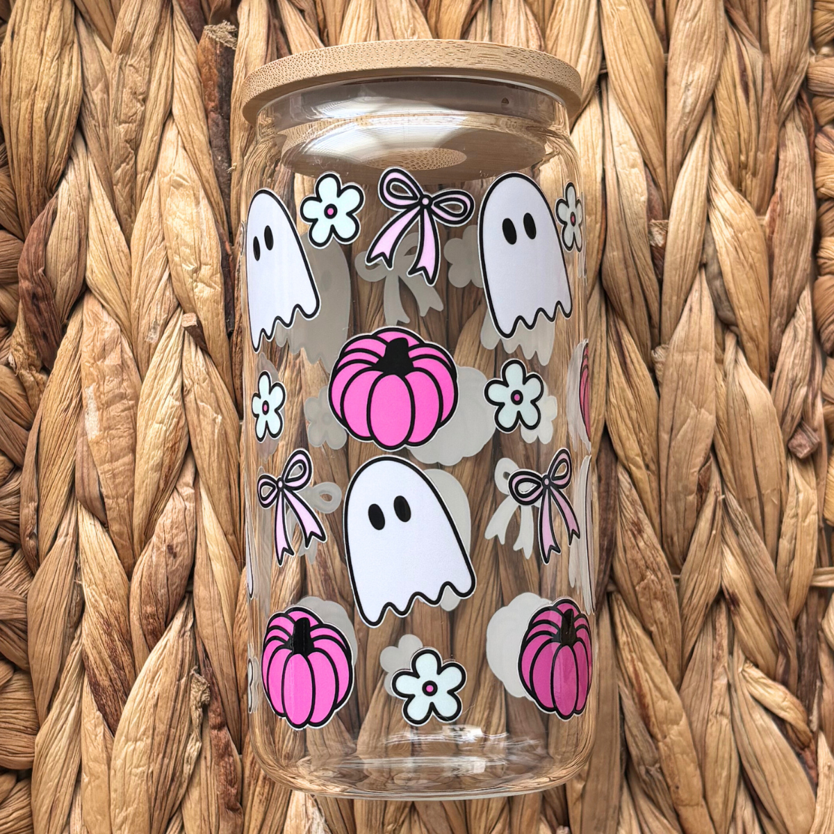 Coquette Ghosties 16 oz. Glass Cup