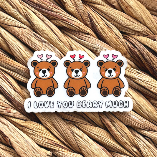Teddy Bear Clear Sticker