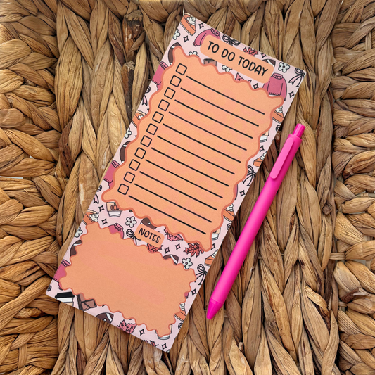 Fall Girly To-Do List Notepad