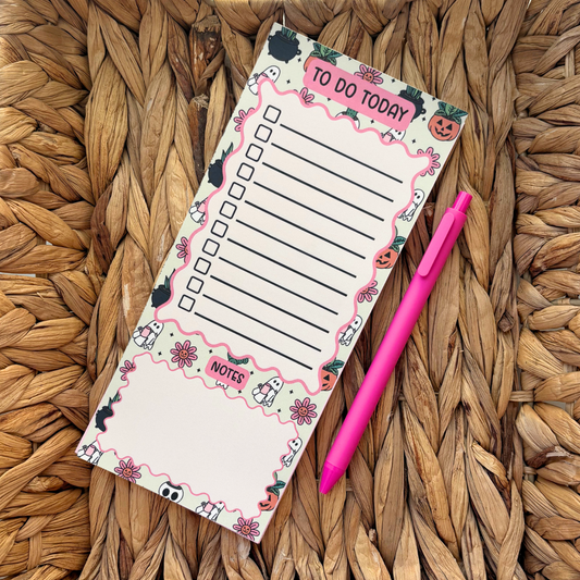 Spooky Plants To-Do List Notepad