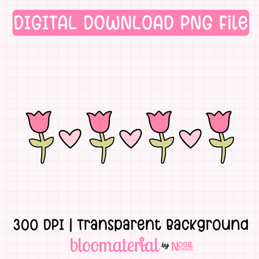 Pink Tulips Clipart PNG