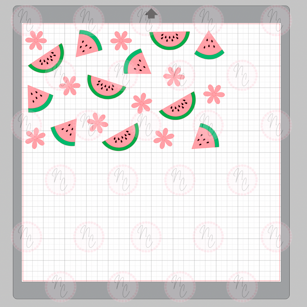 Watermelon 20 Oz. Glass Can Wrap SVG & PNG