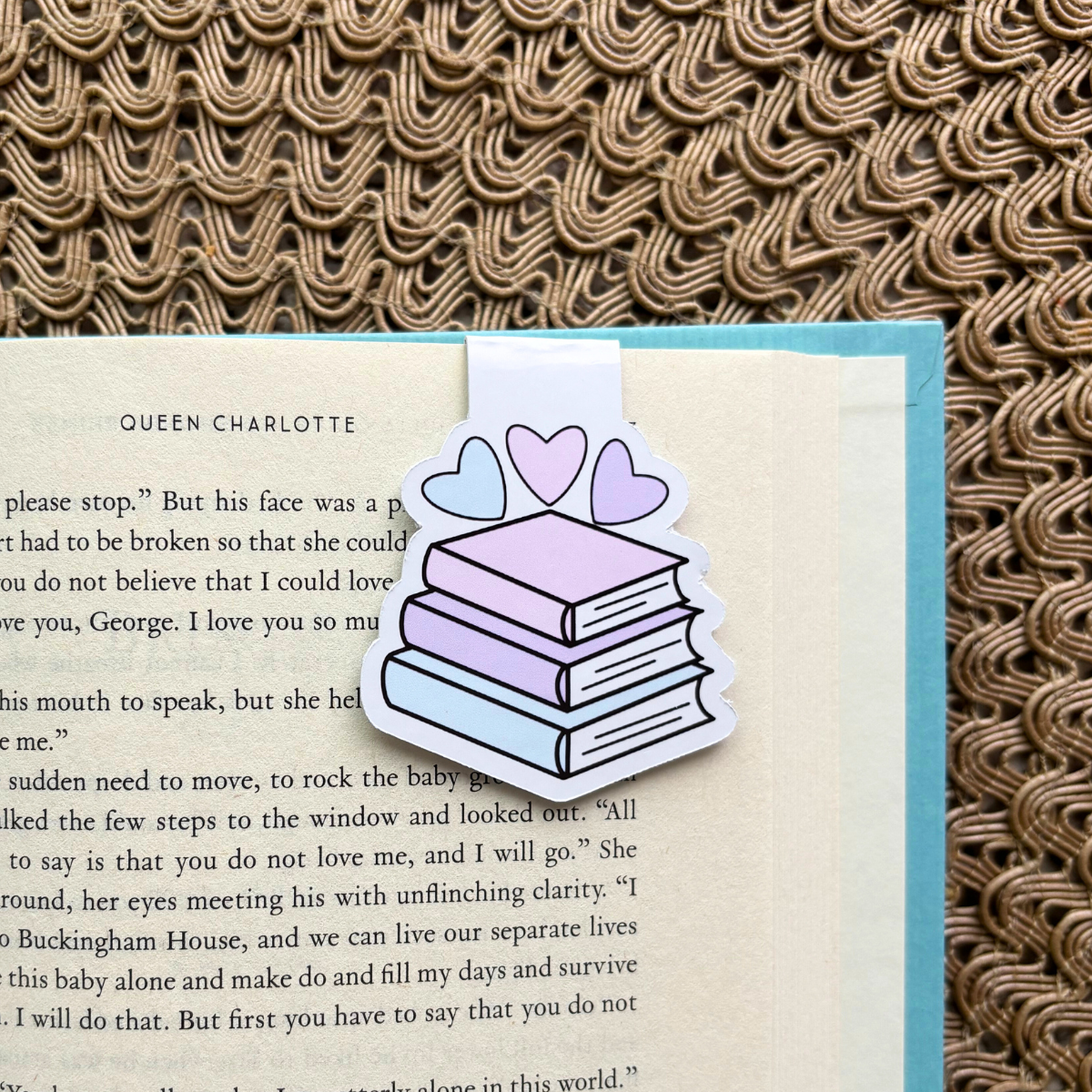 Book Girly Magnetic Bookmark
