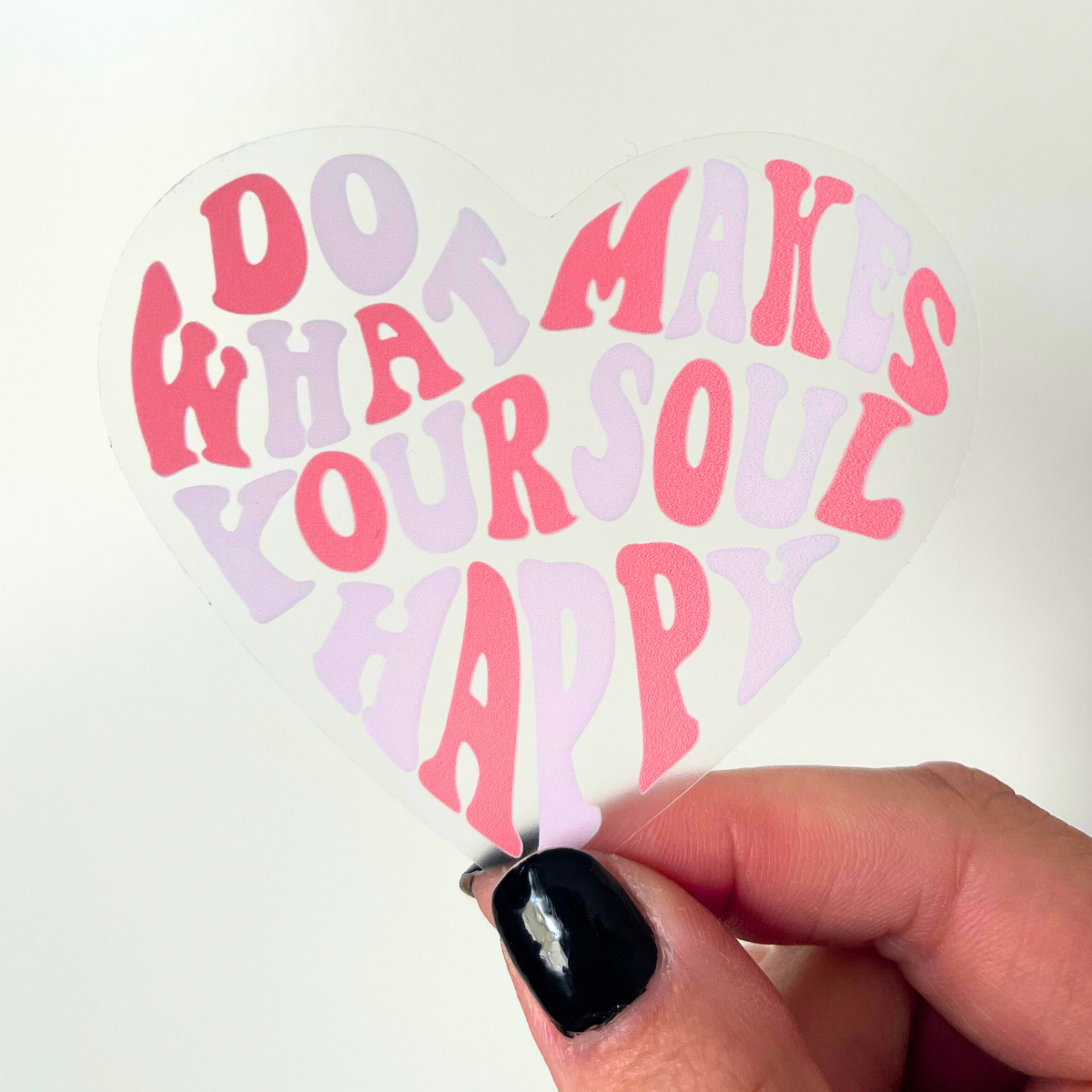 Clear Heart Sticker