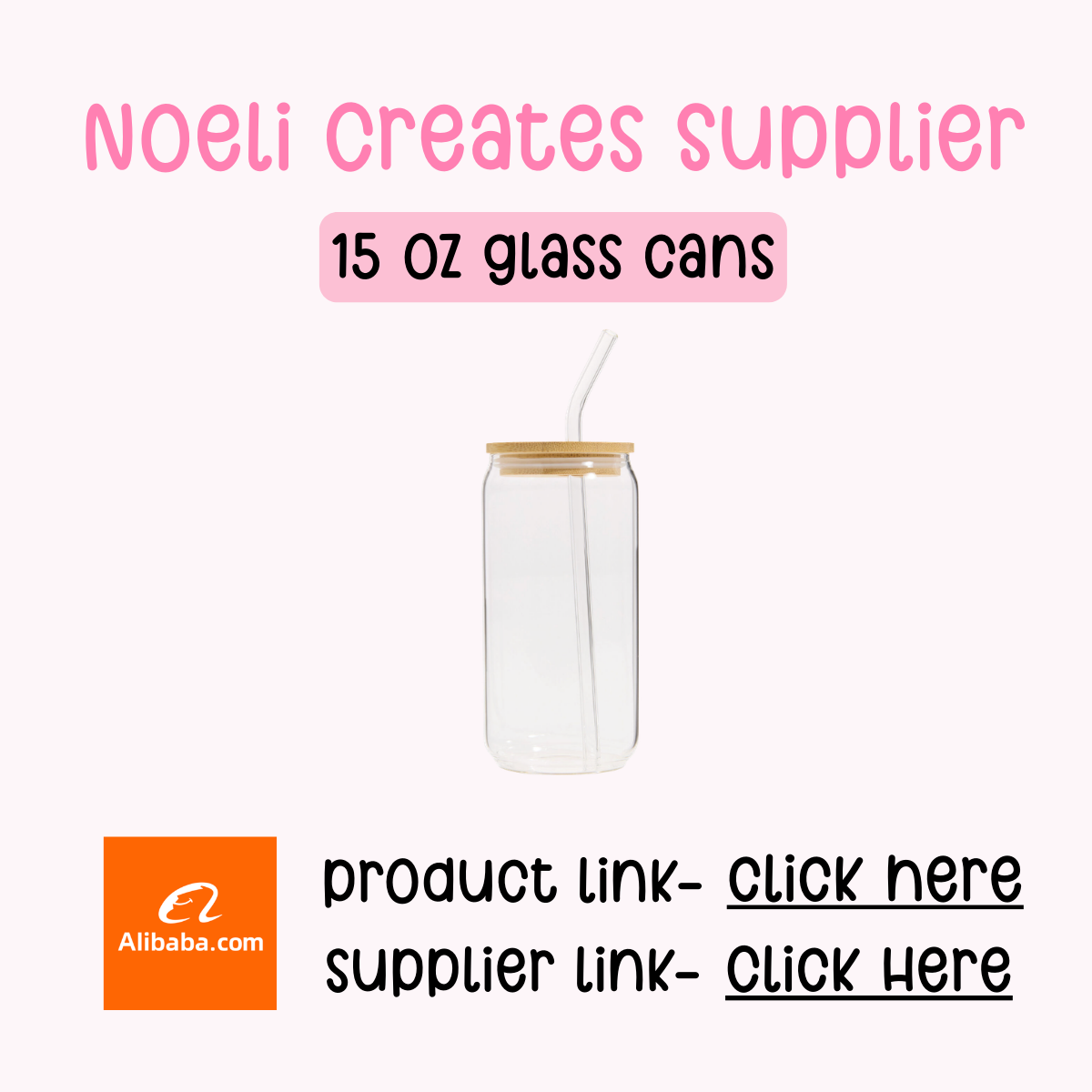 Noeli Creates Supplier- 16 oz. Glass Cups