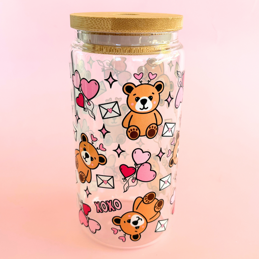 Teddy 16 oz. Glass Cup