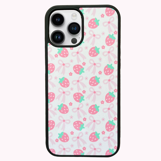 Coquette Strawberries Phone Case