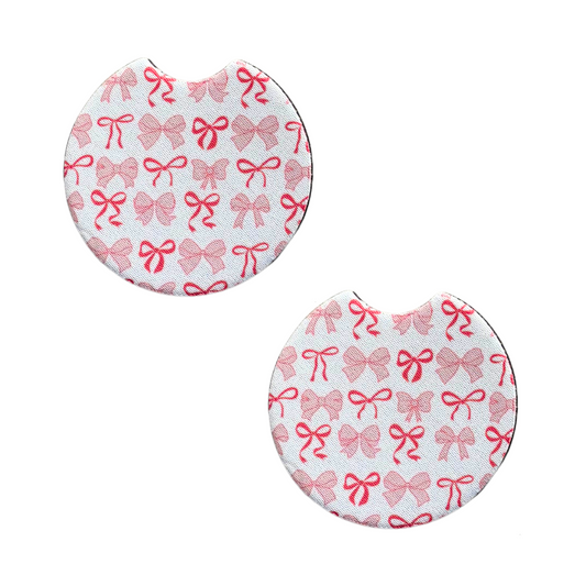 OOPSIE Coquette Bows Car Coasters