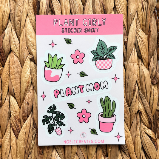 Plant Girly Sticker Sheet