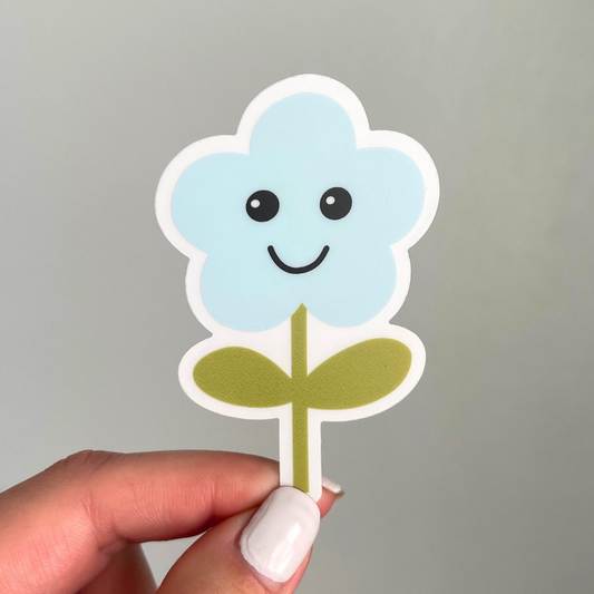Clear Flower Sticker