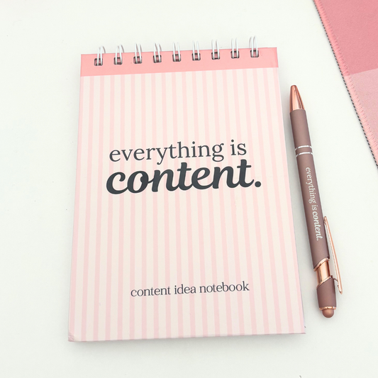 Everything Is Content Notebook