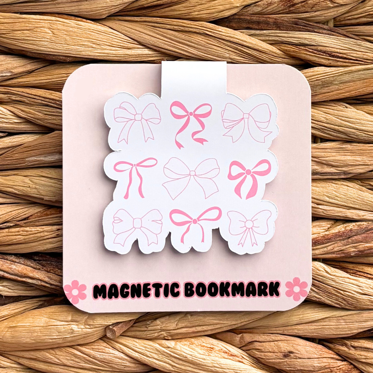 Coquette Bows Magnetic Bookmark