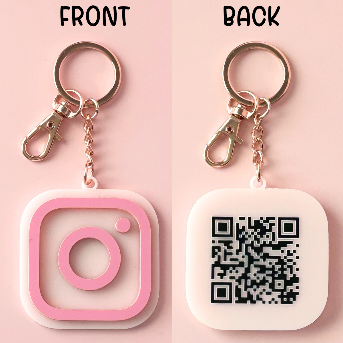 Instagram QR Code Keychain 2"