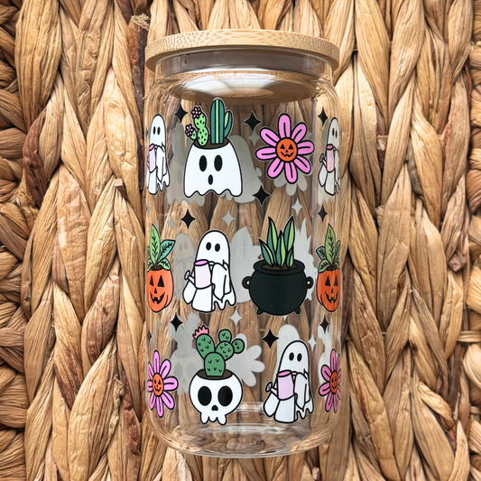 Spooky Plants 16 oz. Glass Cup