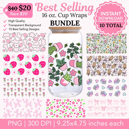 Best Selling 16 oz. Cup Wrap Bundle