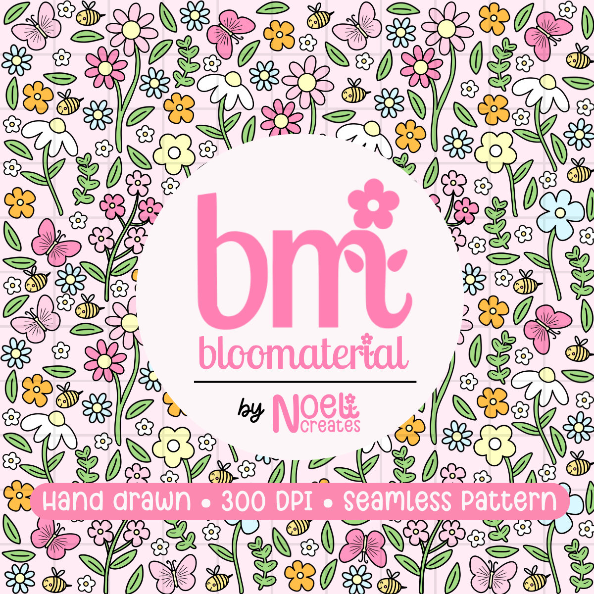 Spring Bloom Seamless Pattern – Noeli Creates
