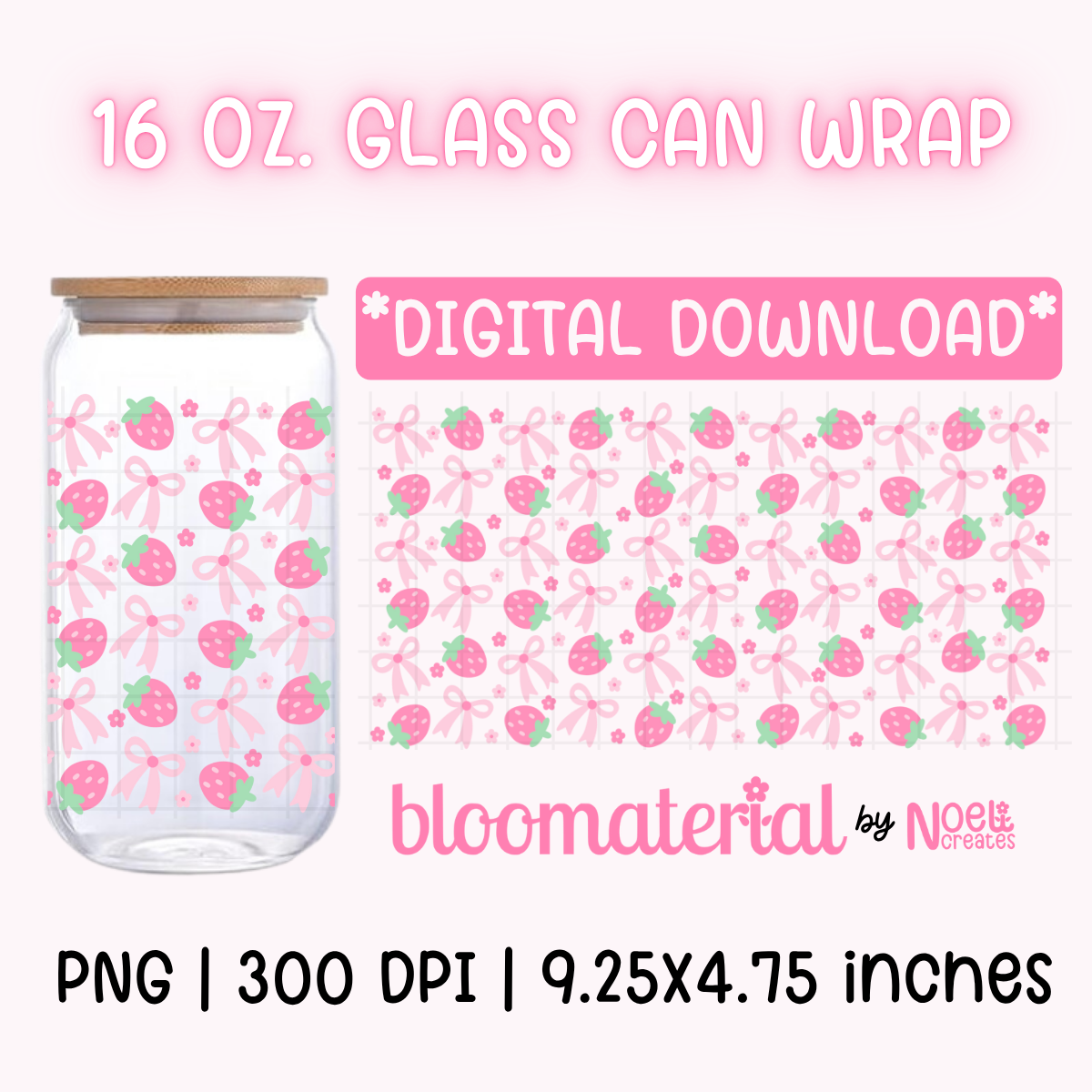 Coquette Strawberries 16 oz. Cup Wrap