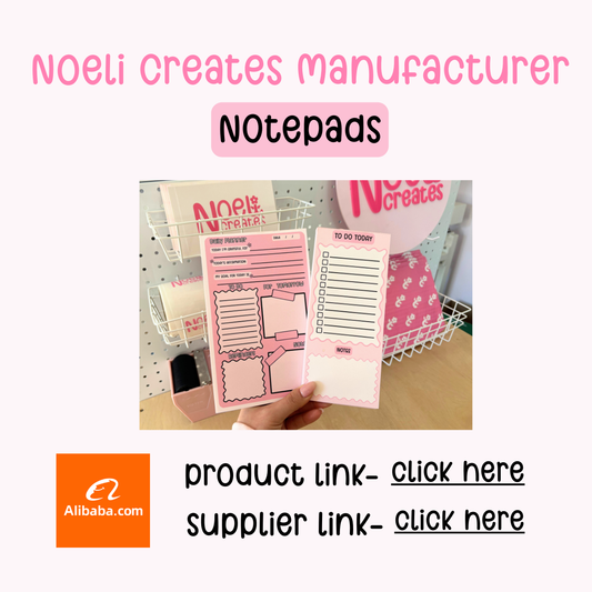 Noeli Creates Manufacturer- Notepads