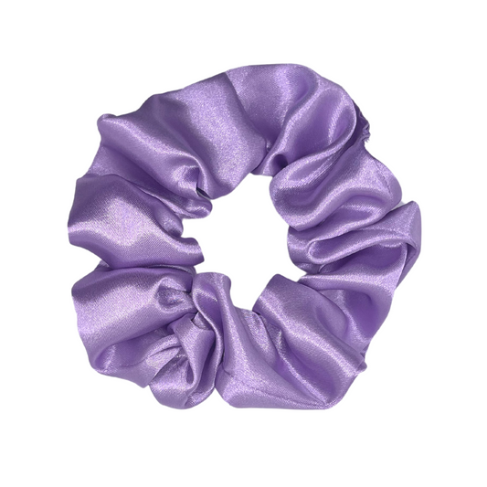 Purple Satin Scrunchie