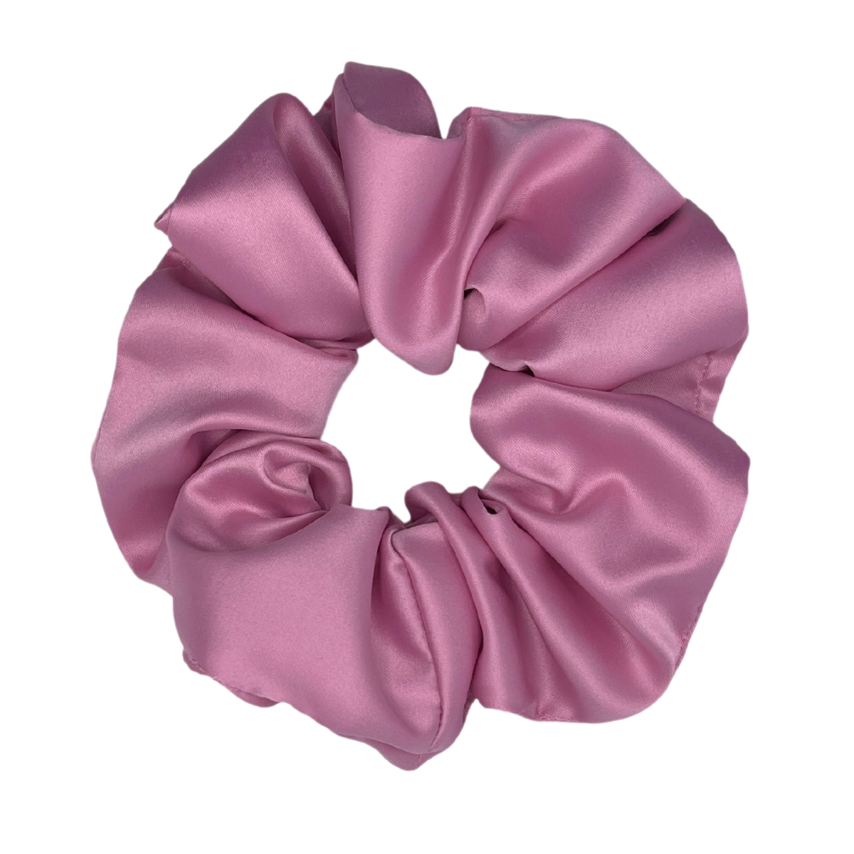 Pink Satin Scrunche – Noeli Creates